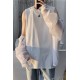 Summer White Crew Neck Sleeveless T-Shirt